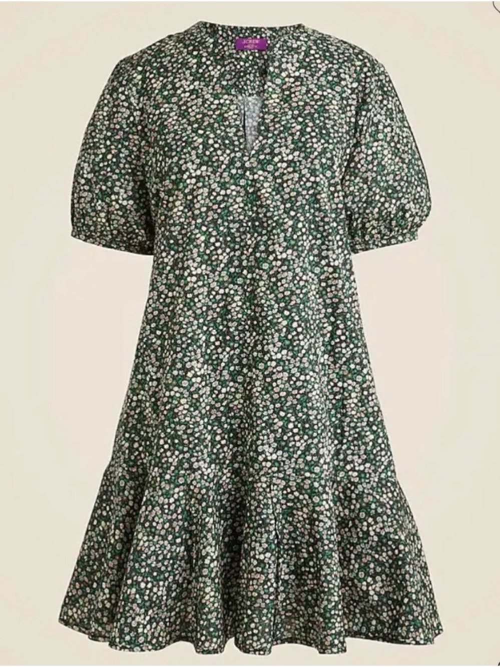 J. Crew Liberty of London V-Neck Midi Dress